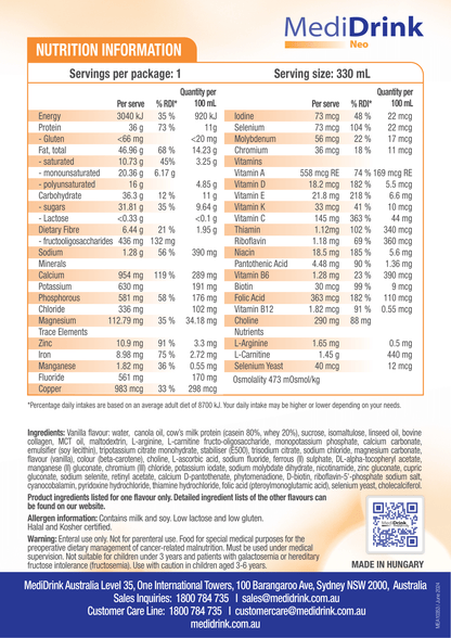 MediDrink Neo 330ml - 15 Pack